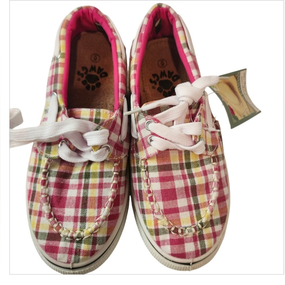 NWT Plaid Woman's Sneakers with White Laces
